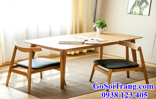 bàn ghế làm từ gỗ sồi trắng (gỗ white oak)