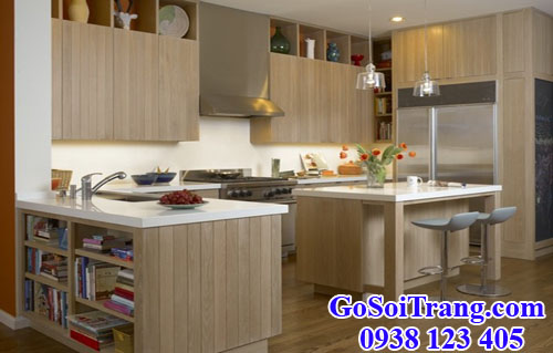 gỗ sồi trắng (gỗ white oak) làm bếp