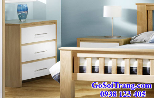 gỗ sồi trắng (gỗ white oak) làm giường ngũ