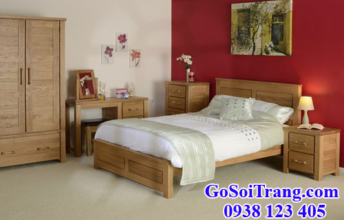 gỗ sồi trắng (white oak) làm nội thất phòng ngũ