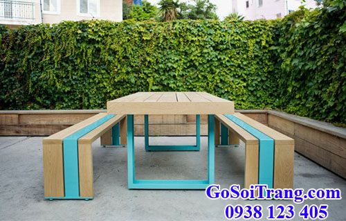 gỗ sồi trắng (white oak) làm ngoại thất ngoài trời