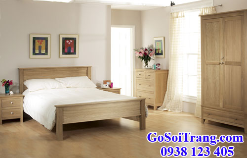 gỗ white oak làm nội thất phòng ngũ